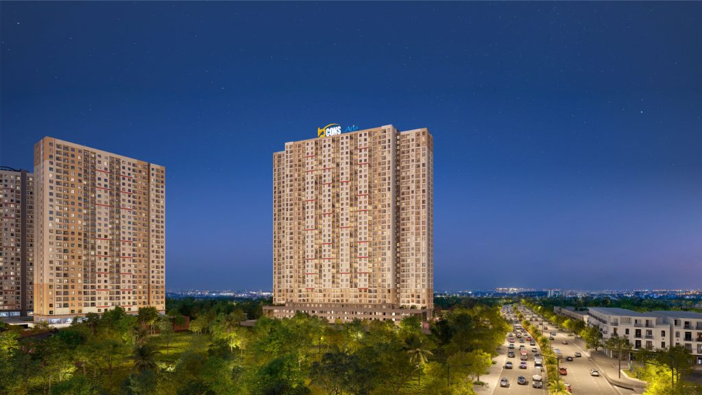 phối cảnh dự án bcons aria
