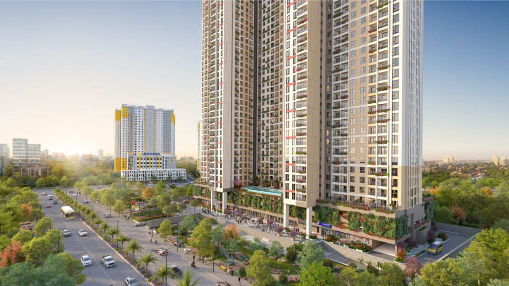 phối cảnh dự án bcons aria