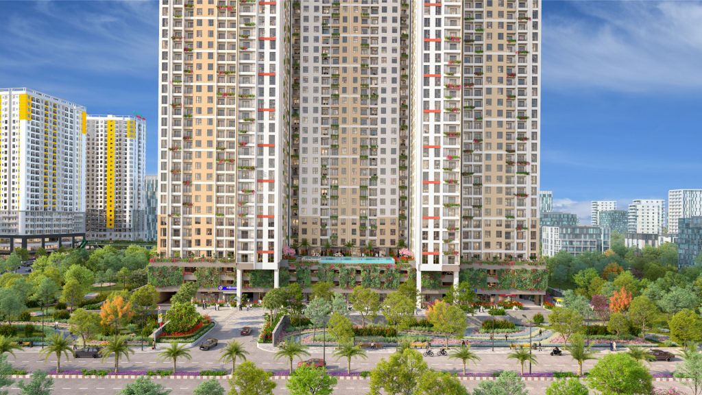 phối cảnh dự án bcons aria