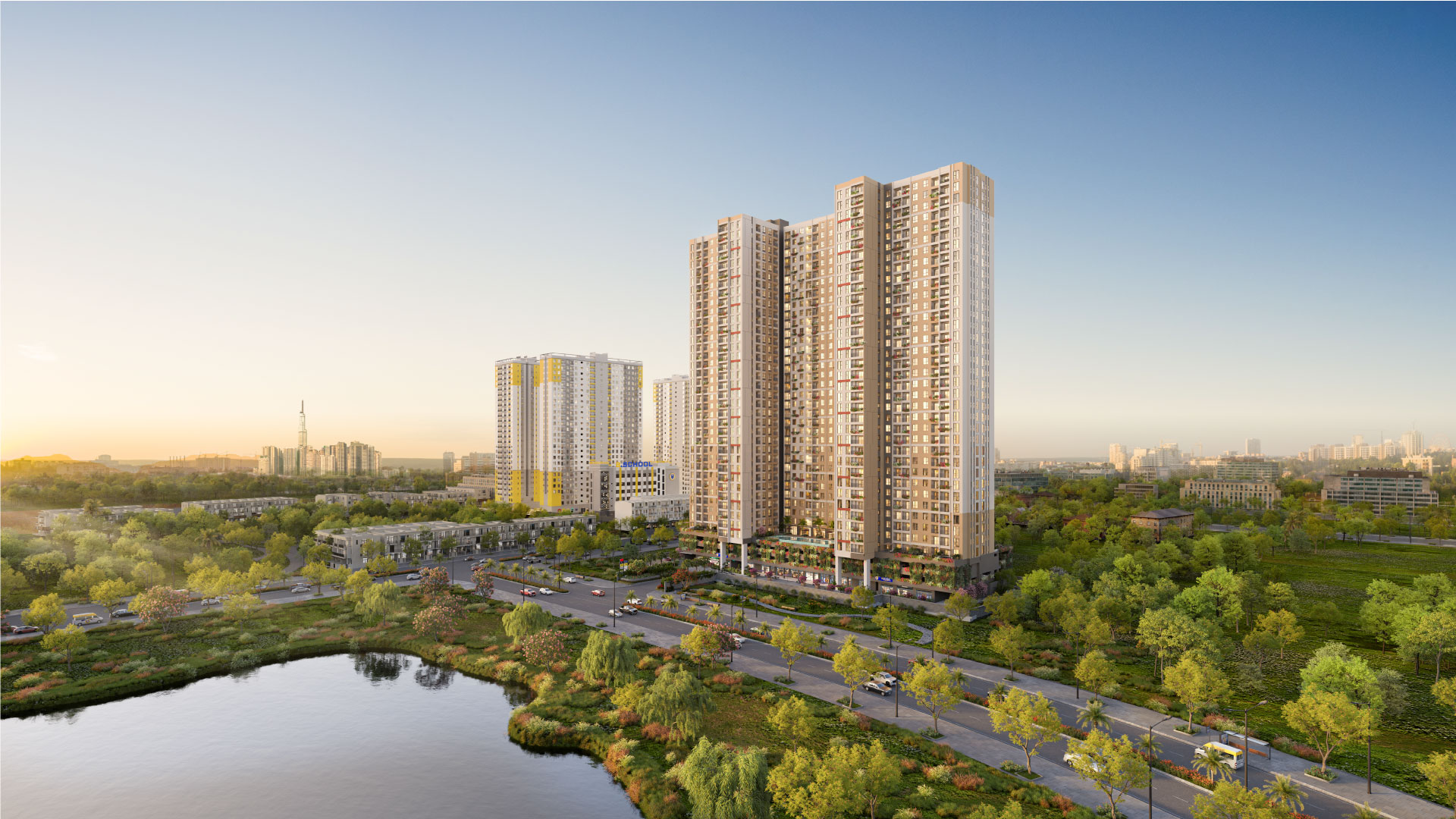 phối cảnh dự án bcons aria